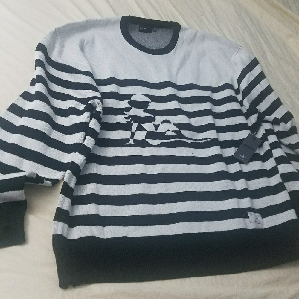 Jnco 3x sweater New! Striped!